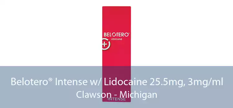 Belotero® Intense w/ Lidocaine 25.5mg, 3mg/ml Clawson - Michigan