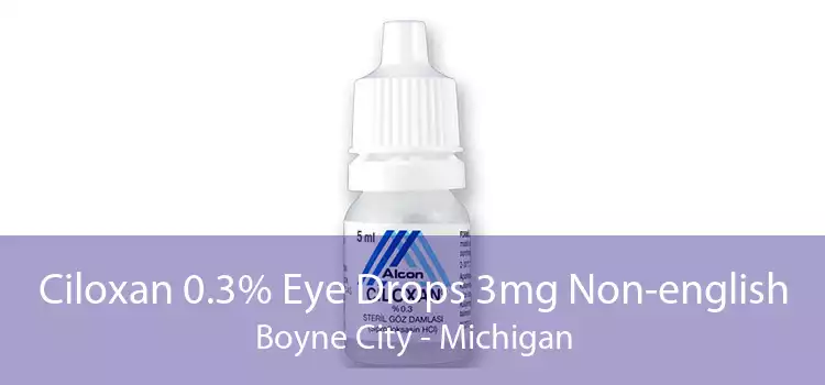Ciloxan 0.3% Eye Drops 3mg Non-english Boyne City - Michigan