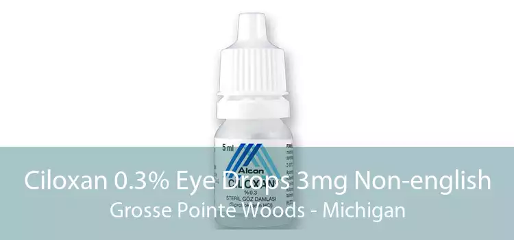 Ciloxan 0.3% Eye Drops 3mg Non-english Grosse Pointe Woods - Michigan