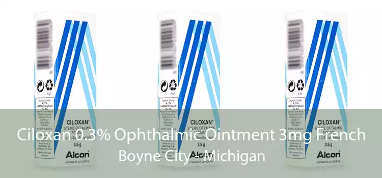 Ciloxan 0.3% Ophthalmic Ointment 3mg French Boyne City - Michigan