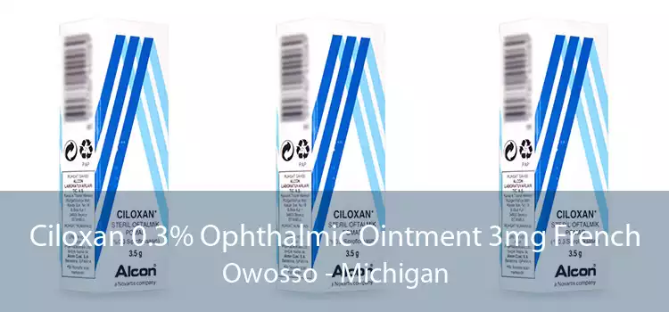 Ciloxan 0.3% Ophthalmic Ointment 3mg French Owosso - Michigan
