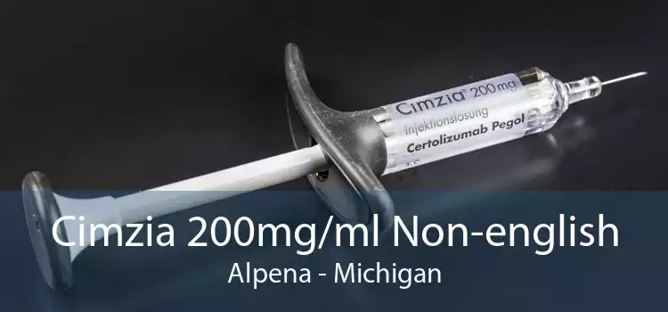 Cimzia 200mg/ml Non-english Alpena - Michigan