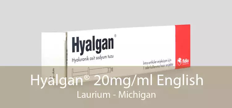 Hyalgan® 20mg/ml English Laurium - Michigan