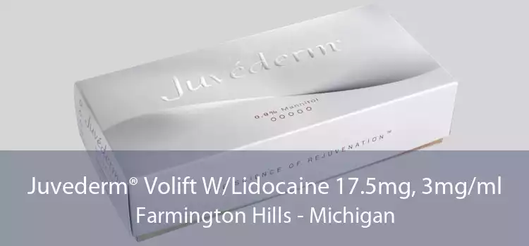 Juvederm® Volift W/Lidocaine 17.5mg, 3mg/ml Farmington Hills - Michigan
