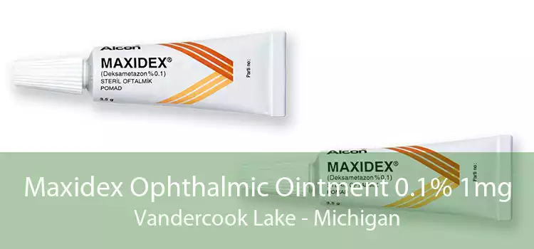 Maxidex Ophthalmic Ointment 0.1% 1mg Vandercook Lake - Michigan