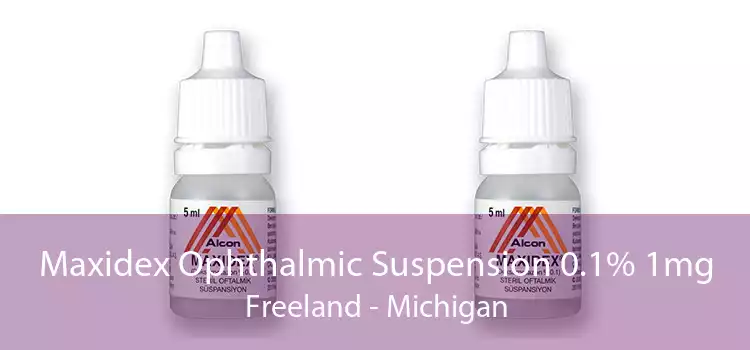 Maxidex Ophthalmic Suspension 0.1% 1mg Freeland - Michigan