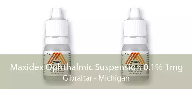 Maxidex Ophthalmic Suspension 0.1% 1mg Gibraltar - Michigan