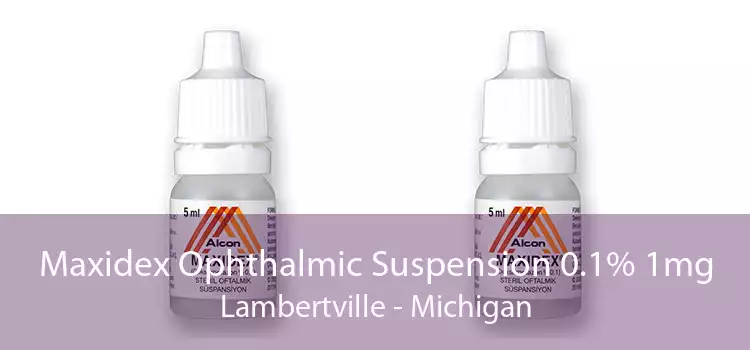 Maxidex Ophthalmic Suspension 0.1% 1mg Lambertville - Michigan