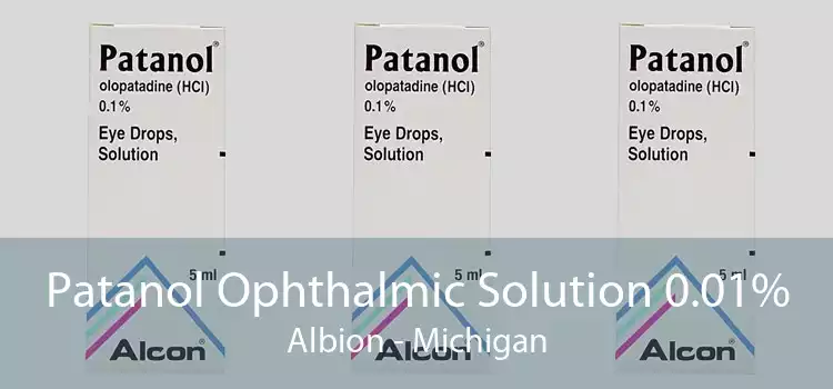 Patanol Ophthalmic Solution 0.01% Albion - Michigan