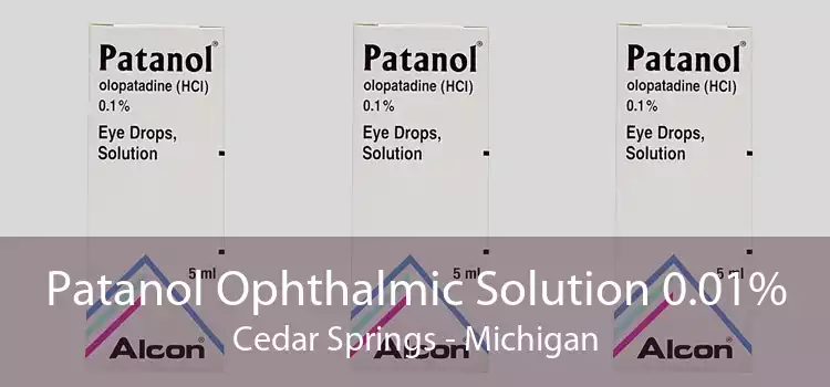 Patanol Ophthalmic Solution 0.01% Cedar Springs - Michigan