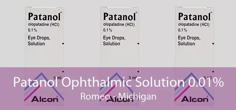Patanol Ophthalmic Solution 0.01% Romeo - Michigan