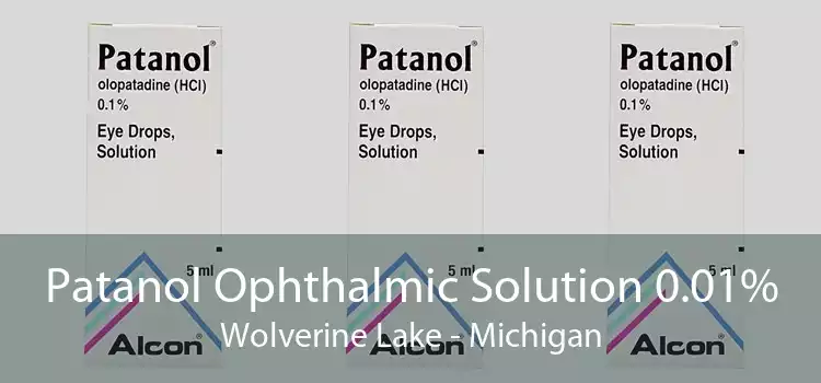 Patanol Ophthalmic Solution 0.01% Wolverine Lake - Michigan
