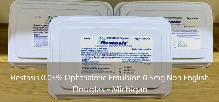 Restasis 0.05% Ophthalmic Emulsion 0.5mg Non English Douglas - Michigan