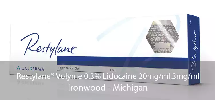 Restylane® Volyme 0.3% Lidocaine 20mg/ml,3mg/ml Ironwood - Michigan