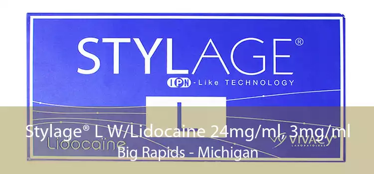 Stylage® L W/Lidocaine 24mg/ml, 3mg/ml Big Rapids - Michigan