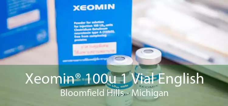 Xeomin® 100u 1 Vial English Bloomfield Hills - Michigan