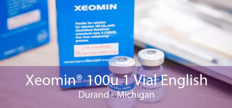 Xeomin® 100u 1 Vial English Durand - Michigan