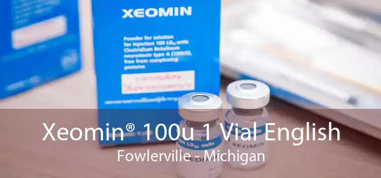 Xeomin® 100u 1 Vial English Fowlerville - Michigan