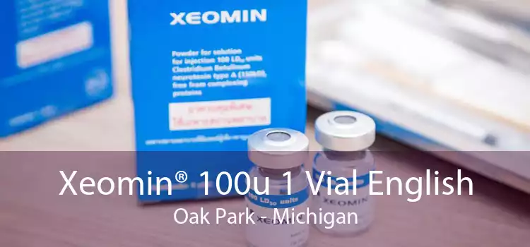 Xeomin® 100u 1 Vial English Oak Park - Michigan